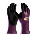 imagen de PIP MaxiDry 56-426 Black/Purple Medium Lycra/Nylon Work Gloves - EN 388 1 Cut Resistance - Nitrile Full Coverage Coating - 9.8 in Length - 56-426/M