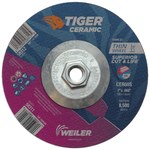imagen de Weiler Tiger Ceramic Cutoff Wheel 58312 - Type 27 - Depressed Center Wheel - 7 in - Ceramic - 60 - S