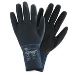 imagen de West Chester PosiGrip 715SLC Black/Blue Large Nylon Work Gloves - Latex Palm & Fingers Coating - 10 in Length - Rough Finish - 715SLC/L