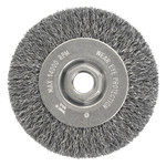 imagen de Weiler Wolverine 36207 Wheel Brush - 4 in Dia - Crimped Steel Bristle
