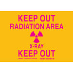 imagen de Brady B-401 Poliestireno Rectángulo Cartel de peligro de radiación Amarillo - 10 pulg. Ancho x 7 pulg. Altura - 25289