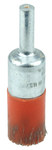 imagen de Weiler Polyflex Steel Cup Brush - Unthreaded Stem Attachment - 1/2 in Diameter - 0.010 in Bristle Diameter - Orange Elastomer - 35535