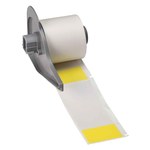 imagen de Brady M710 M7-33-427-YL Etiquetas autolaminables para cables y alambres - 1.5 pulg. x 4 pulg. - Vinilo - Amarillo, Transparente - B-427