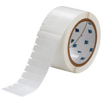 imagen de Brady THT-123-461-3 Rollo de etiquetas troqueladas para impresoras - 0.375 pulg. x 1.8 pulg. - Poliéster - Transparente/Blanco - B-461