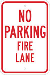 imagen de Brady B-959 Aluminio Rectángulo Cartel de información, restricción y permiso de estacionamiento Rojo - 12 pulg. Ancho x 18 pulg. Altura - 112626