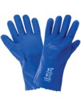 imagen de Global Glove FrogWear AV805 Azul Grande Nitrilo Guantes resistentes a productos químicos - Longitud 12 pulg. - 816679-01094