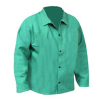 imagen de Chicago Protective Apparel Green Small FR-7A Cotton/Proban Welding Coat - 30 in Length - 600-GW SM