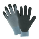 imagen de West Chester PosiGrip 715SNFTIP Gray Large Nylon Work Gloves - Nitrile Palm & Fingers Coating - 715SNFTIP/L