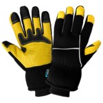 imagen de Global Glove woThunder Glove SG7200INT Negro Pequeño Cuero Gamuza Guantes para condiciones frías - Insulación Conservación de frío - SG7200INT SM