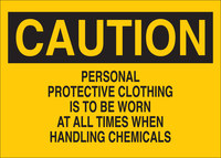imagen de Brady B-555 Aluminio Rectángulo Señal de advertencia química Amarillo - 10 pulg. Ancho x 7 pulg. Altura - 40848