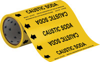 imagen de Brady 41535 Marcador de tubería autoadhesivo - Vinilo - Negro sobre amarillo - B-946