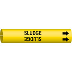 imagen de Bradysnap-On B4273- Marcador de tubos - 1 1/2 pulg. to 2 3/8 pulg. - Plástico - Negro sobre amarillo - B-915