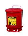 imagen de Justrite Lata de seguridad 09100 - Rojo - 6 gal Capacidad - Acero