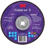 imagen de 3M Cubitron 3 Cut and Grind Wheel 88991 - Type 27 (Depressed Center) - 6 in - Precision Shaped Ceramic Aluminum Oxide - 36+