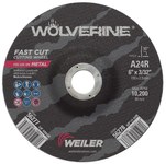 imagen de Weiler Wolverine Cutoff Wheel 56277 - Type 27 - Depressed Center Wheel - 6 in - Aluminum Oxide - 24 - R