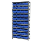 imagen de Akro-mils Shelfmax Sistema de estantería fijo AS1279080 - Acero - 11 estantes - 40 gavetas - AS1279080 BLUE