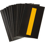 imagen de Bradylite 5000-I Etiqueta en forma de letra - I - Amarillo sobre negro - 1 3/4 pulg. x 2 7/8 pulg. - B-997