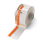 imagen de Brady 113158 Rollo de etiquetas para impresora - 3 pulg. x 100 pies - Vinilo - Naranja/Blanco - B-595