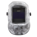imagen de Jackson Safety Casco para soldadura 47100 - Sombra fija ADF lente - A cuadros negro/gris/blanco - 62079