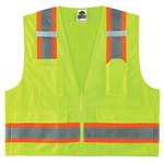 imagen de Ergodyne Glowear 8248Z Chaleco de alta visibilidad 24075 - tamaño Grande/XG - Poliéster - Lima de alta visibilidad - ANSI clase 2