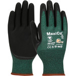 imagen de PIP ATG MaxiCut Oil 44-304 Green Large Yarn Cut-Resistant Gloves - Reinforced Thumb - ANSI A2 Cut Resistance - Nitrile Palm & Fingers Coating - 44-304/L