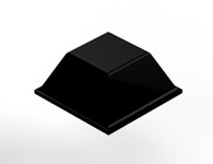 imagen de 3M Bumpon SJ5518 Black Bumper/Spacer Pad - Square Shaped Bumper - 0.5 in Width - 0.23 in Height - 67379