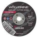 imagen de Weiler Wolverine Rueda de corte 56013 - Tipo 1 - Rueda recta - 2 pulg. - Óxido de aluminio - 60 - T