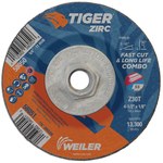 imagen de Weiler Tiger Zirc Disco de corte y esmerilado 58050 - 4-1/2 pulg - Zirconio - 30 - T