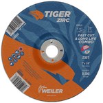 imagen de Weiler Tiger Zirc Disco de corte y esmerilado 58056 - 7 pulg. - Zirconio - 30 - T