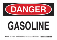 imagen de Brady B-563 Polipropileno de alta densidad Rectángulo Cartel de material inflamable Blanco - 10 pulg. Ancho x 7 pulg. Altura - 116123