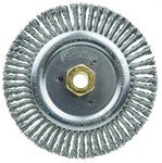 imagen de Weiler Dually 79805 Wheel Brush - 6 in Dia - Knotted - Stringer Bead Steel Bristle