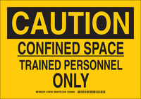 imagen de Brady B-555 Aluminio Rectángulo Letrero de espacio restringido Amarillo - 14 pulg. Ancho x 10 pulg. Altura - 126741