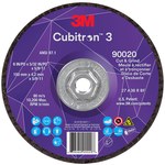imagen de 3M Cubitron 3 Cut and Grind Wheel 90020 - Type 27 (Depressed Center) - 6 in - Precision Shaped Ceramic Aluminum Oxide - 36+