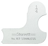 imagen de Starrett Acero Medidor de radio - 167-1/4