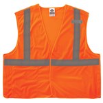 imagen de Ergodyne Glowear 8215BA Chaleco de alta visibilidad 21065 - tamaño Grande/XG - Poliéster - Naranja de alta visibilidad - ANSI clase 2