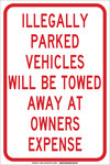 imagen de Brady B-555 Aluminio Rectángulo Cartel de información, restricción y permiso de estacionamiento Blanco - 14 pulg. Ancho x 10 pulg. Altura - 43428