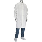 imagen de PIP Uniform Technology CFRZC-74-5PK White Small 99% polyester, 1% carbon Reusable Frock - 616314-34667