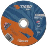 imagen de Weiler Tiger Zirc Cutting Wheel 58003 - Type 1 - Straight Wheel - 7 in - Zirconium - 60 - T