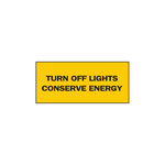 imagen de Brady B-946 Vinilo Rectángulo Letrero de apagado de luces Amarillo - 2.25 pulg. Ancho x 0.1 pulg. Altura - 76290