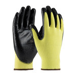 imagen de PIP G-Tek KEV 09-K1400 Black/Yellow Large Cut-Resistant Gloves - ANSI A2 Cut Resistance - Nitrile Palm & Fingers Coating - 10 in Length - 09-K1400/L