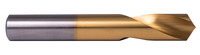 imagen de Precision Twist Drill Short 1 in SPSG-90 Spotting Drill 6000135 - Right Hand Cut - TiN Finish - 6 in Overall Length - 2 1/4 in Flute - High-Speed Steel