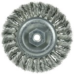 imagen de Weiler 13110 Wheel Brush - 4 in Dia - Knotted - Standard Twist Stainless Steel Bristle
