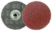 imagen de Weiler Tiger Aluminum Óxido de aluminio Disco de desbaste - Mediano grado - Accesorio Tipo S - 2 pulg. ancho x 2 pulg. longitud - Diámetro 2 pulg.2 pulg. - Estilo: centro de metal, grano: 80 - 59871