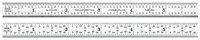 imagen de Starrett Acero totalmente flexible Regla de acero totalmente flexible - longitud de 6 pulg. - ancho de 1/2 pulg. - espesor de 1/64 pulg. - C316R-6