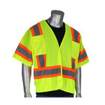 imagen de PIP High-Visibility Vest 303-5PMTT-LY/L - Size Large - Lime Yellow - 26284