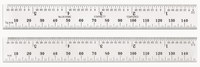 imagen de Starrett Acero templado para muelles Regla de acero - longitud de 5-3/4 pulg. (150mm) - ancho de 19mm - espesor de 1.2mm - C636ME-150W/SLC