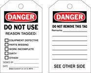 imagen de Brady 86475 Negro/Rojo sobre blanco Poliéster/papel Etiqueta de seguridad del equipo - Ancho 4 pulg. - Altura 7 pulg. - B-837