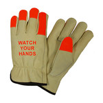 imagen de West Chester Posi-Therm 994KOTP Natural/Orange Large Grain Pigskin Cold Condition Gloves - Keystone Thumb - 994KOTP/L