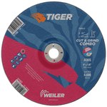 imagen de Weiler Tiger Cut & Grind Wheel 57107 - 9 in - Aluminum Oxide - 30 - S