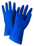 imagen de West Chester 4344 Blue 9 Unsupported Chemical Resistant Gloves - 12 in Length - Diamond Embossed Finish - 16 mil Thick - 4344/9